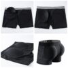Men's Boxer Briefs Underwear Hip Lift Mesh Buttocks Padded Sponge - Image 3